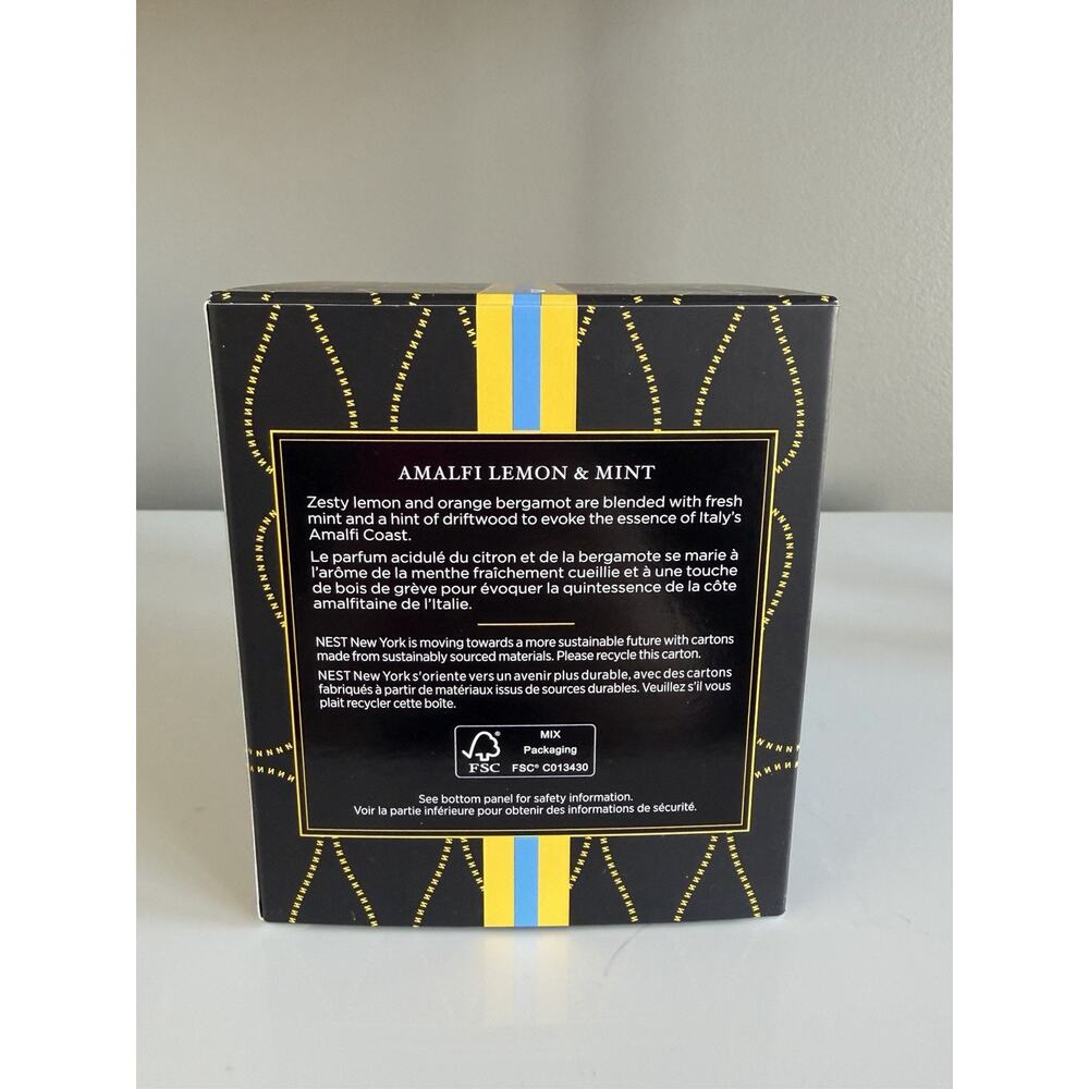 NEST New York Amalfi Lemon & Mint Scented Candle Bougie Parfumee 8.1oz NIB - Picture 2 of 2
